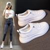Inner Heightened Small White Shoes Women's  Spring New All-match White Shoes Thick-soled Sports Cowhide Women's Single Shoes