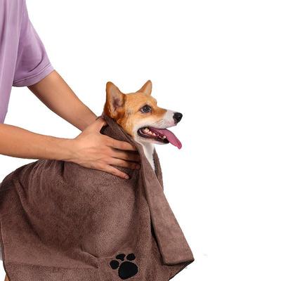 Super Absorbent Quick-Drying Microfiber Pet Bath Towel for Dogs and Cats