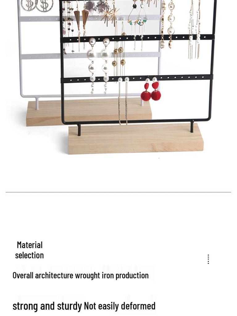 Zhiyu 5-Tier Earring Stand with 100 Holes for Jewelry Storage
