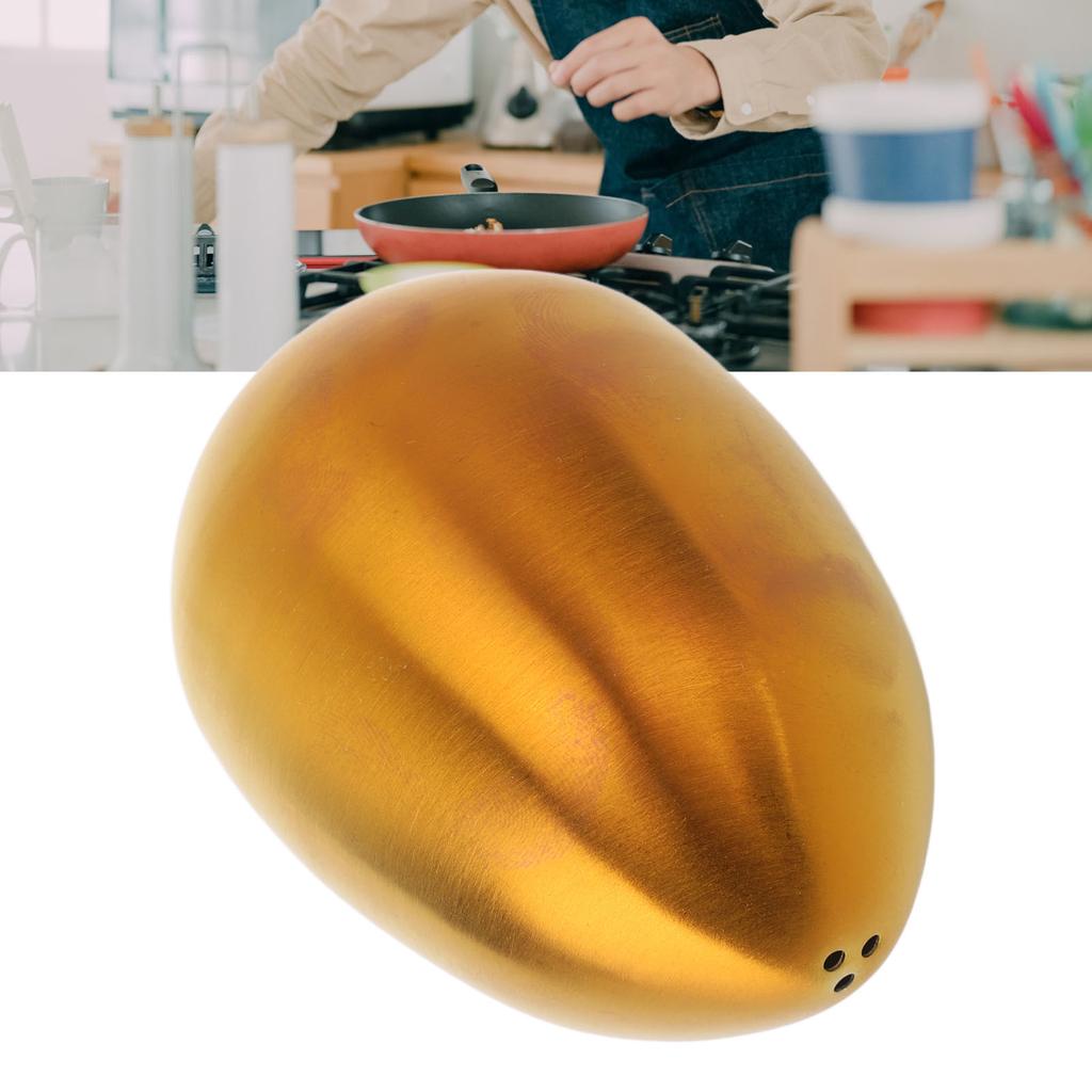 Egg Shaped Spice Jar Multipurpose 3 Holes Leakage Proof Stainless Steel Salt Pepper Dispenser for Kitchen