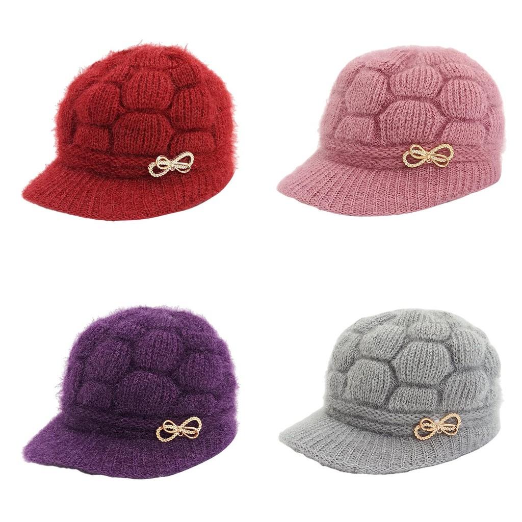 People Old Senior Knitted Caps Winter Outdoor Sports Thickening Thermal Hats
