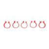 100pcs Poultry Feet Rings PP Plastic Reusable Chicken Duck Goose Leg Bands for Identification Red 25mm 1in