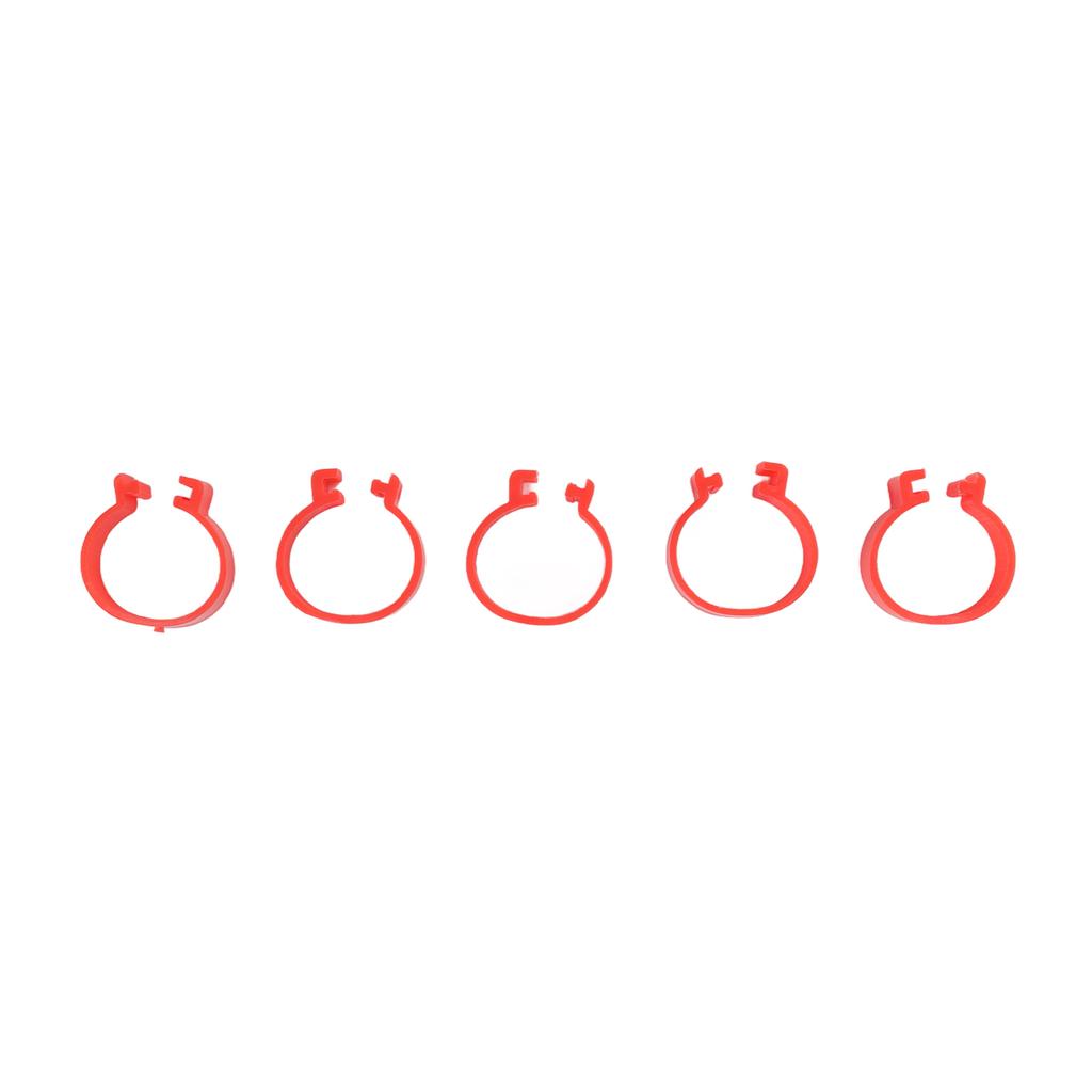 100pcs Poultry Feet Rings PP Plastic Reusable Chicken Duck Goose Leg Bands for Identification Red 25mm 1in