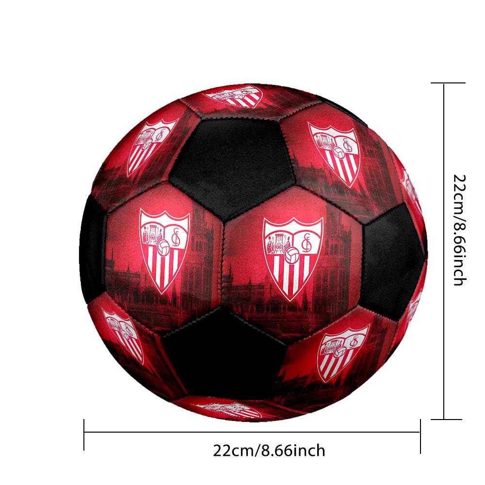 1PC Sevilla size 5 soccer ball PrahaIndoor Soccer Ball Colorful All Ages Machine Stitched PVC Competition Ready Durable High-Bounce