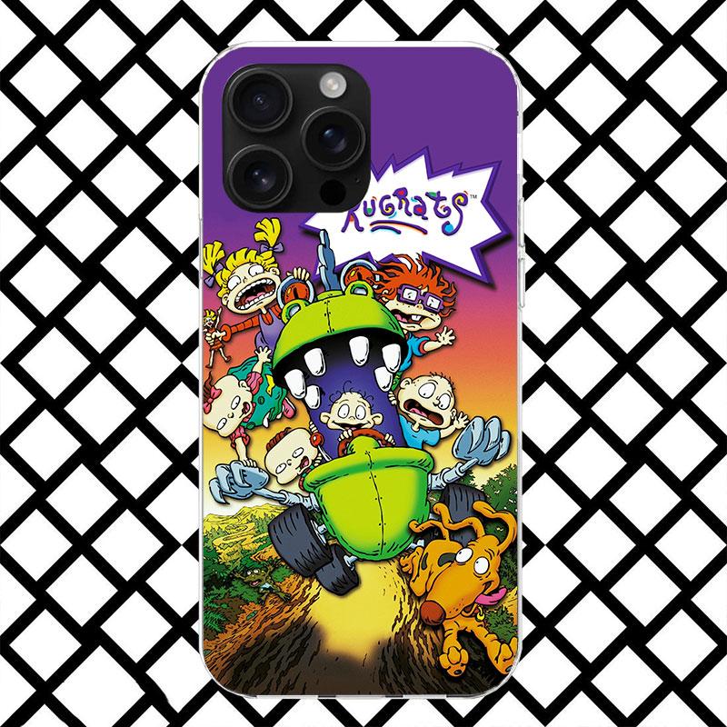 

Мультяшний чохол R-Rugrat для iPhone 17 Air 16 16E 15 14 Plus 13 Mini 12 11 Pro Max 7 8 + SE 2020 М який чохол Fundas 17 Air 16 iPhone 12 (12 Pro)