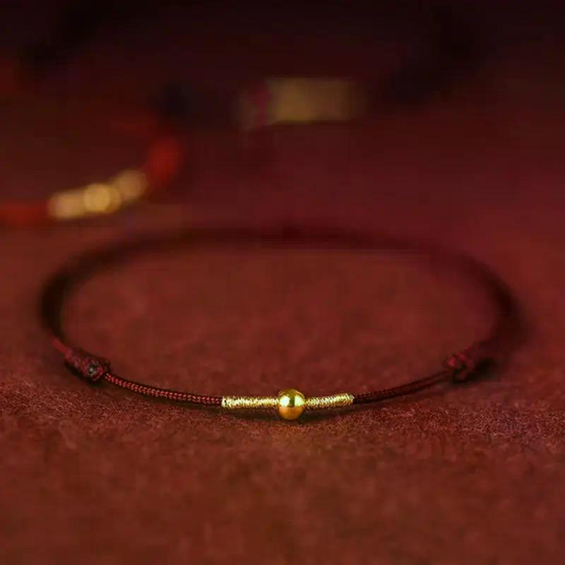 Fashion Handmade Bracelet Red Rope Lucky Bangle Women Men Lovers' Best Friends Lucky Bracelet Anklet Size Adjust