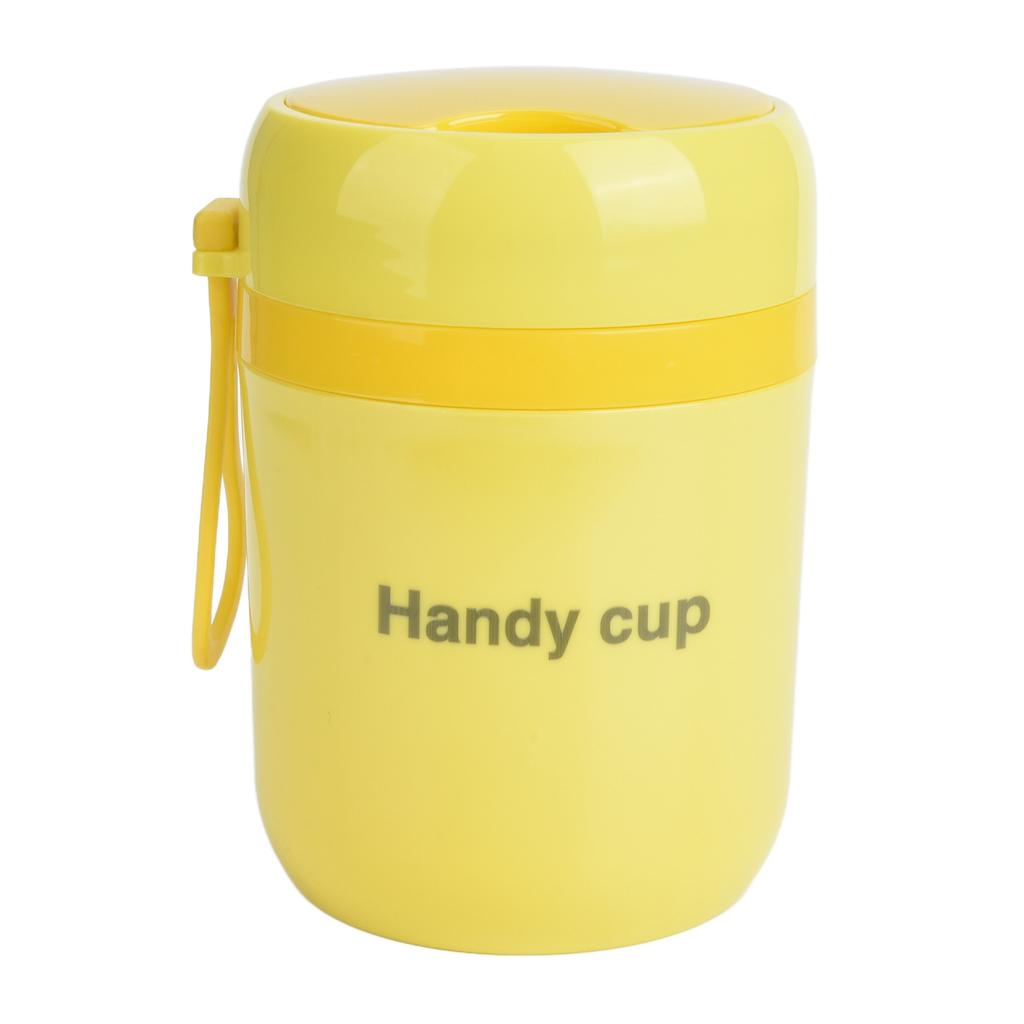 Insulated Soup Containers 500ml Double Anti Scald Heatable Insulated Food Container with Foldable Spoon for School
