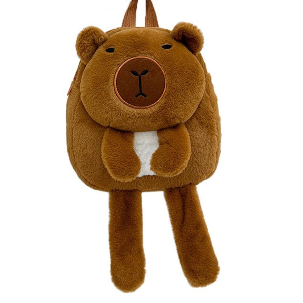 Animal Capybara Plush Bag Long Leg Cute Shoulder Bag Kawaii Capybara Plush Backpack  Couple