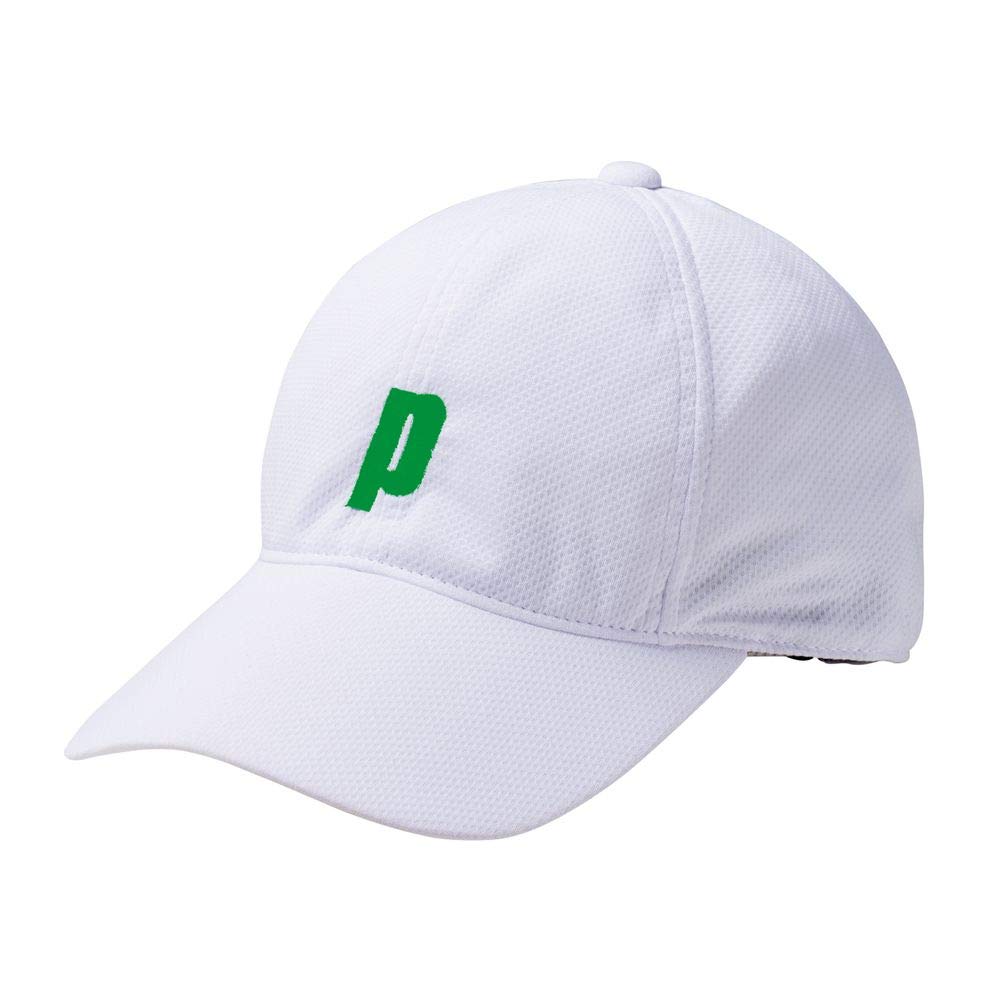 Prince Tennis Cool Cap PH518 White x Green Japan Free Size [Unisex] (215)