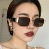 Vintage INS Fashion Sunglasses Unisex Designer Retro Rectangle Colorful Square Eyewear for Men And Women