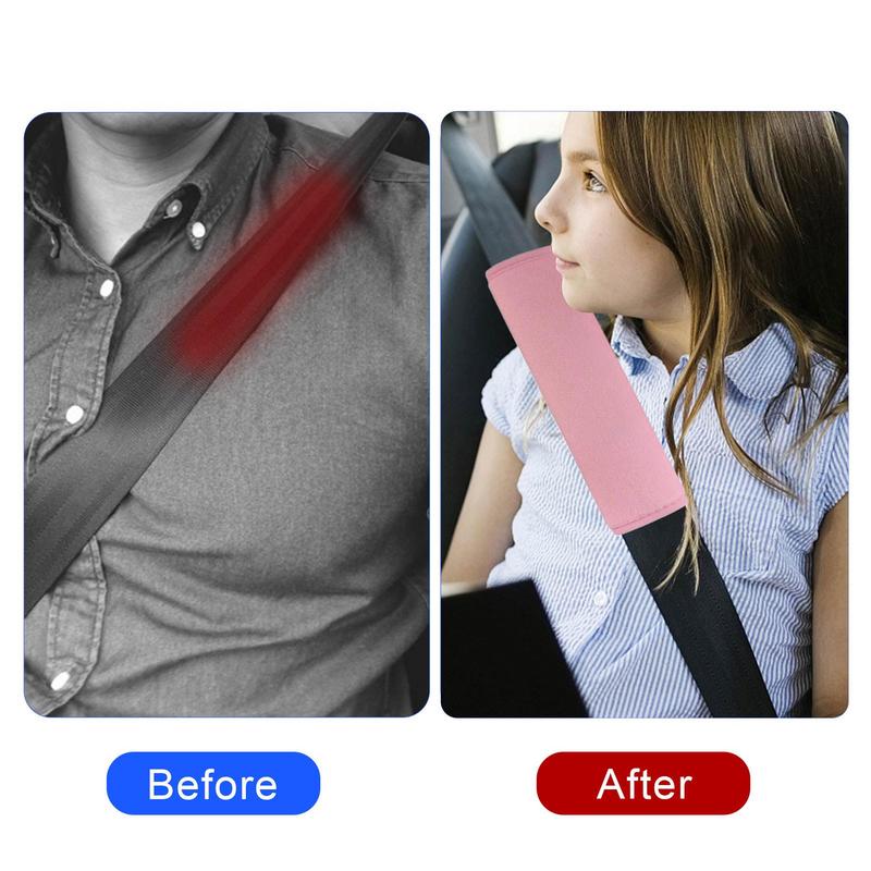 Car Seat Belt Cover Ice Silk Flannel Seat Belt Covers For Adults Car Accessories For Women Automotive Supplies Seat Belt