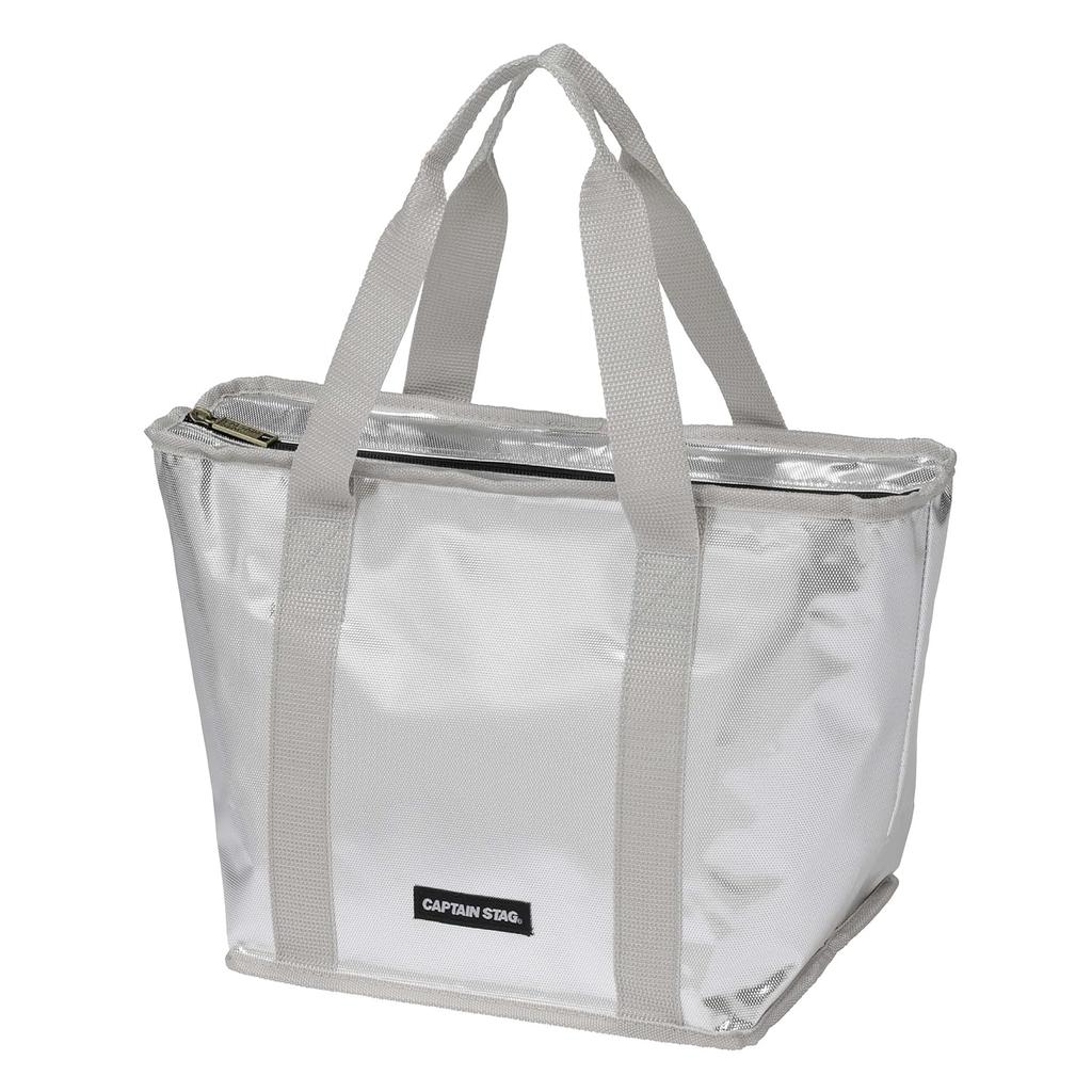 Captain Stag cooler bag tote capacity 4L/10L silver Delice