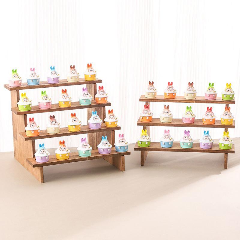 Wood Display Riser Wood Display Riser Stand For Dessert Figurines Conutertop Jewelry Display Riser Shelf Candy Figures Buffets