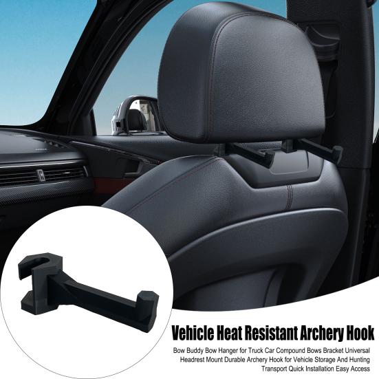Truck Car Bow Hanger Compound Bows Bracket Universal Headrest Mount Archery Hook for Vehicle Storage And Hunting Transport