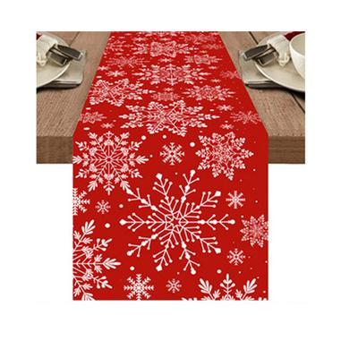 1 ADET Polyester Yeni Yıl Masa Örtüsü Navidad Natal Noel Noel Masa Örtüsü Neşeli Ev Dekoru