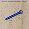 Woodworking Compass Scriber Portable Aluminum Woodworking Compass Tool Adjustable Drawing Ruler Circle Drawing Ruler