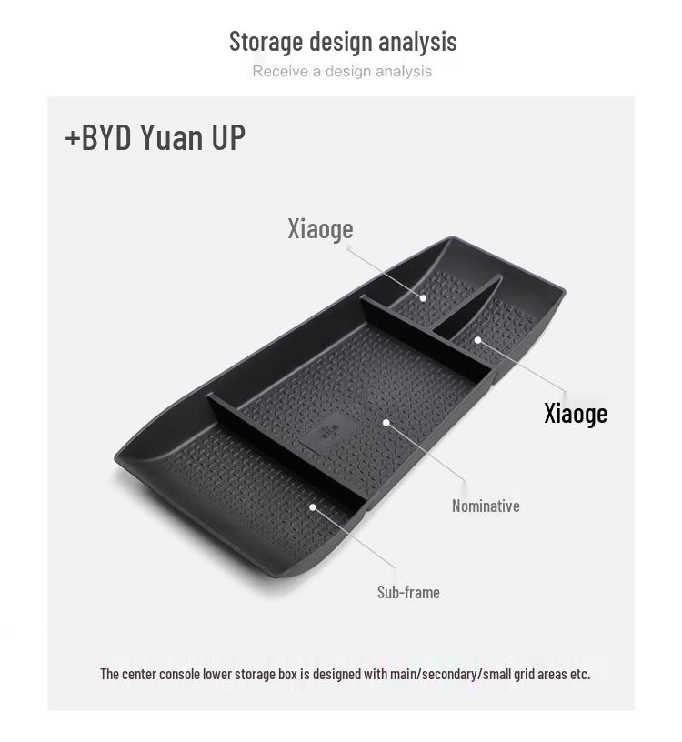 Adjustable Car Center Console Storage Box Organizer