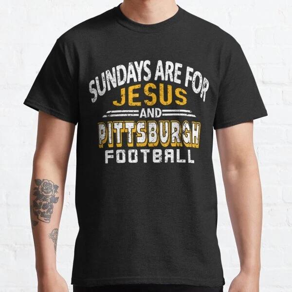 Pro Football - And Jesus On Sundays Classic T-Shirt S-3XL 2XL