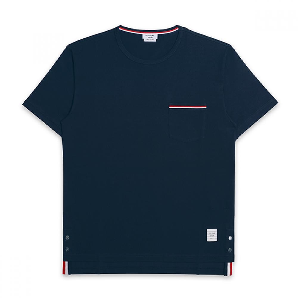 

Tom Brown Mjs010a 01454 415 Stripe Trim Chest Pocket Mens Short Sleeve Tee MJS010A 01454 415 (5)