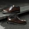 Dress Shoes Man Business Derby Shoes Men's Trendy British Dress Leather Shoes Man Plus Size 46 47 48