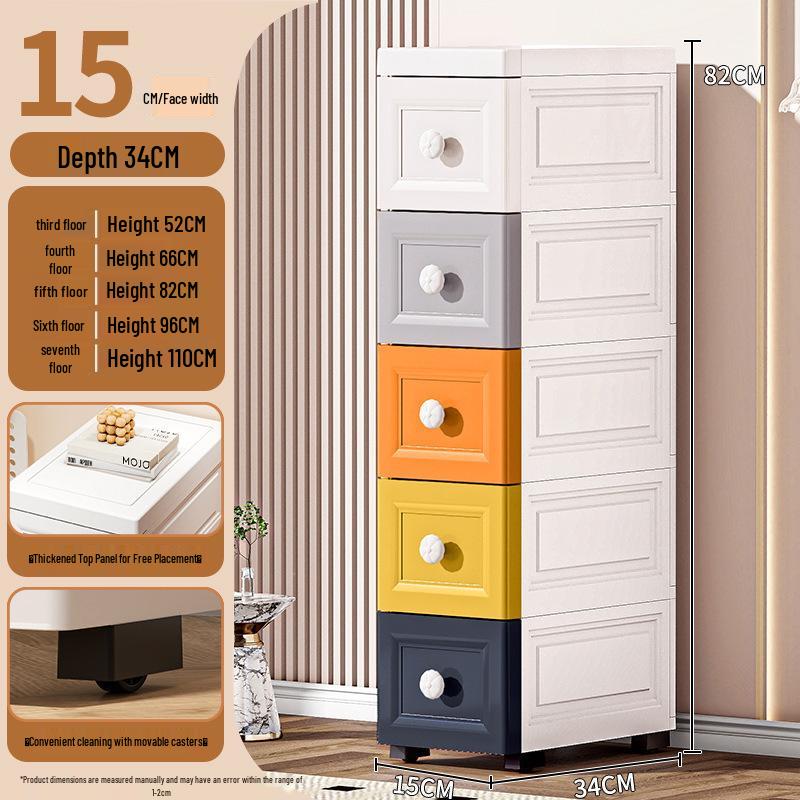 Morandi Multi-layer Plastic Drawer Storage Cabinet for Bathroom Use