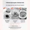 Pipe Cleaning Foam Powder: Unclogs Toilets & Dissolves Grease Quickly in Kitchen Drains