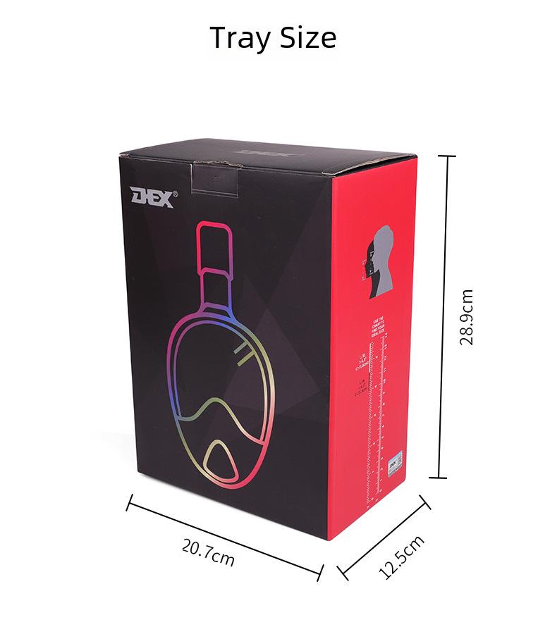 Shuaipu Full Dry Anti-Fog Snorkeling and Diving Mask with 180° Panoramic View