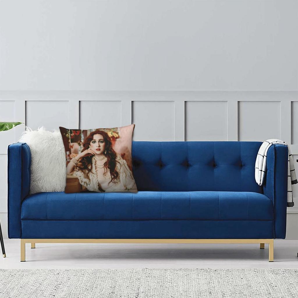 Chappell Roan Midwest Princess Pillowcase Printed Fabric Cushion Cover Decor Throw Pillow Case Cover Home Zipper 40X40cm