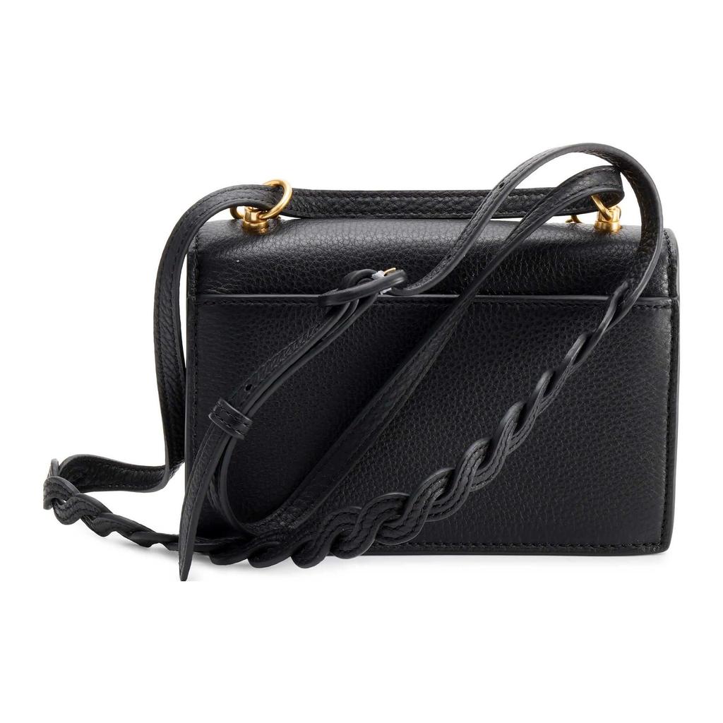 Tory Burch Miller Iconic Double T Logo Chain Shoulder Bag Mini Women Handbags Black 80532-001