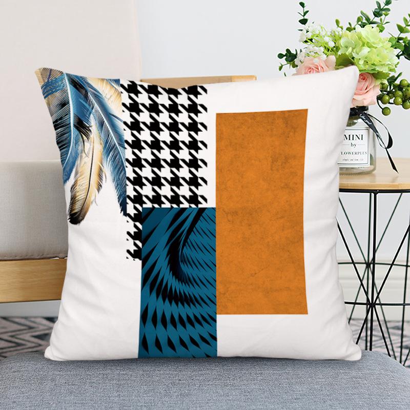 

Хлопковая и льняная наволочка, диванная подушка для поясницы, наволочка для DIY, без наполнителя Cotton and linen 45 * 45