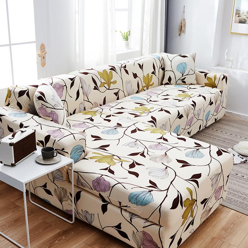 Elastic Sofa Covers for Living Room L Shape Sofa Need Buy 2 Pieces Stretch Corner Couch Cover Slipcovers Armchair 1/2/3/4 Seater