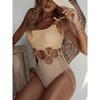 Sexy High Cut One Shoulder Women Swimwear One Piece Swimsuit Female Slim Monokini Hollow Out Bather Bathing Suit Swim Bodysuit