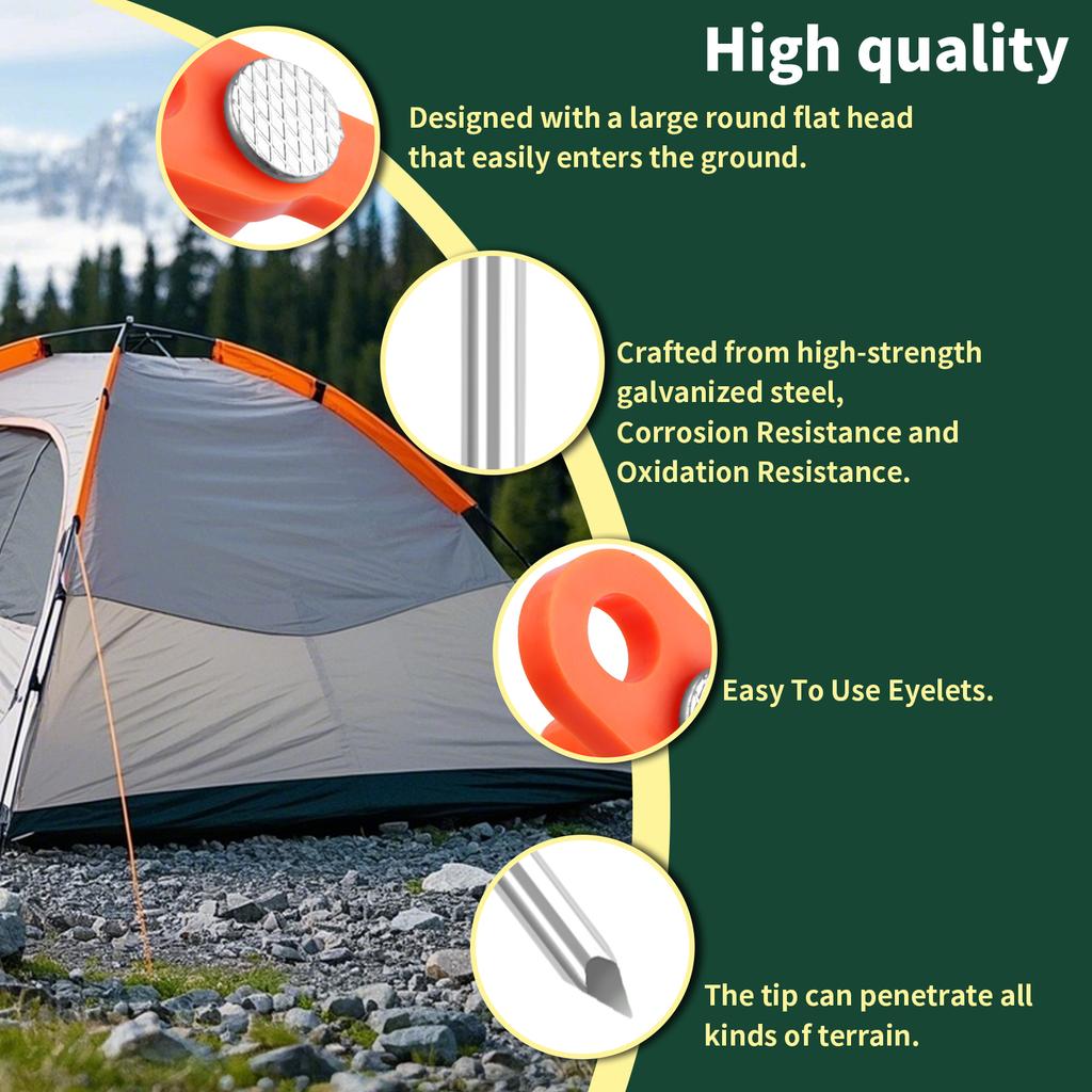 20 Stück/Los 20cm Aluminiumlegierung Zelt Heringe Schwerlast Reise Outdoor Camping Zubehör Plane Ultraleichte Nägel Erdspieße