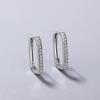 Diamond Inlay Row Set Geometric Ear Cuff Modern Versatile Earrings
