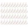 40Pcs Water Drops Shape Paper Clips Rose Gold Cute Pins for Office File Classification