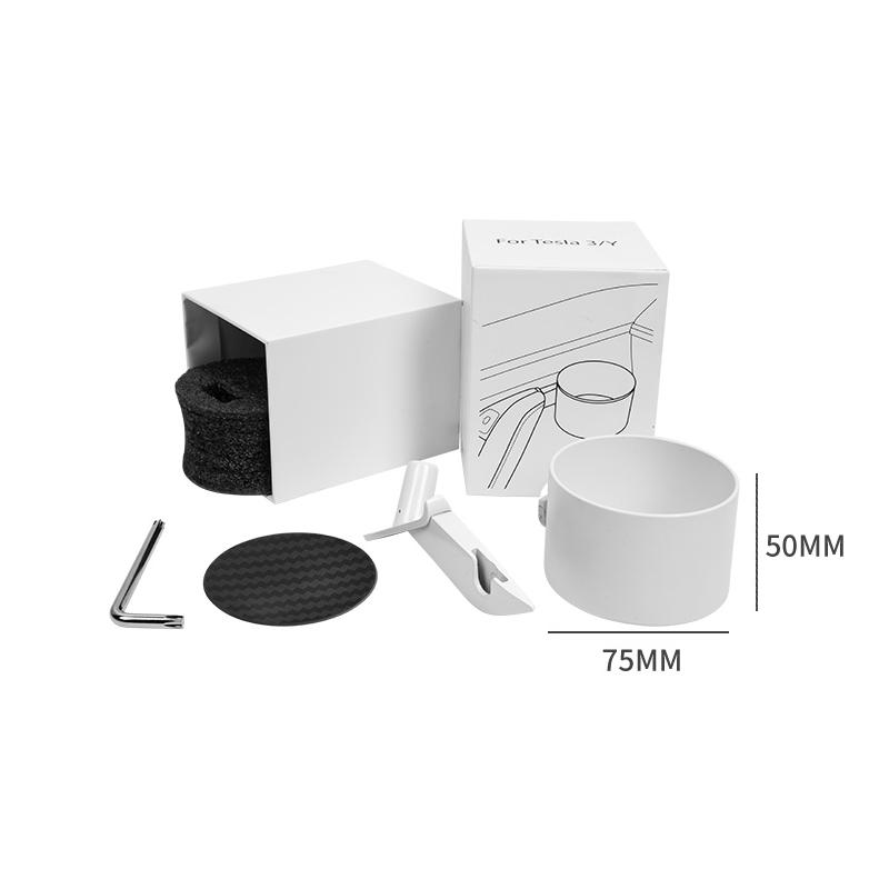 Car Door Cup Holder Multifunctional Water Cup Storage Box Car Accessories For Tesla Model 3 Model Y