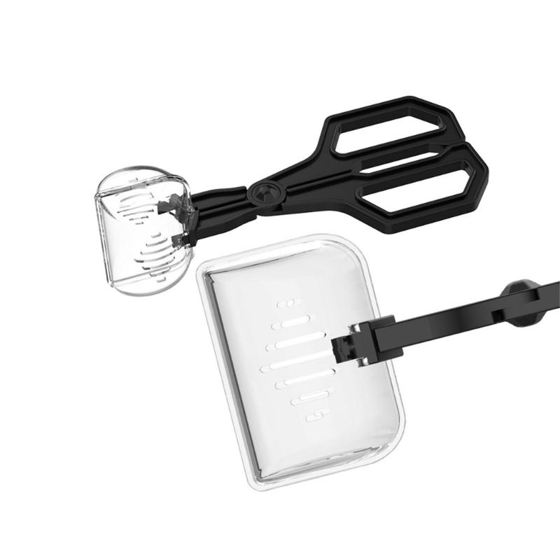 Plastic Insect Capture Tongs For Reptiles Care Feeder Pliers Clear Ergonomic Tool Gentle Feeding Solution Easy Cleaning