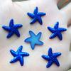 80pcs 18mm DIY Resin Sky Blue Flatback Starfish Star Mobile Phone Decoration Wedding Decoration A088