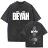 French Rapper Damso High Quality Vintage Washed ONeck Tshrit YK Mens Womens Casual Summer Clothes Oversized Short Sleeve Tees
