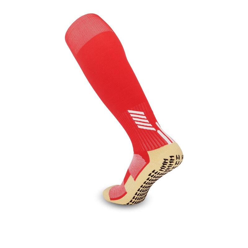 Meias de futebol antiderrapantes para crianças e adolescentes meias esportivas com fundo de toalha