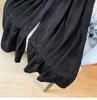 High-End Black Tencel Jacquard Wide-Leg Skirt Pants - Stylish & Versatile for Spring/Summer