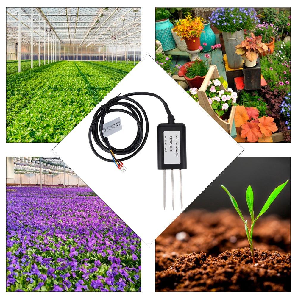 Transmițător Senzor de Umiditate a Solului, Temperatură, CE, de Înaltă Precizie, Rezistent la Apă, Detector Tester de Fertilitate a Solului