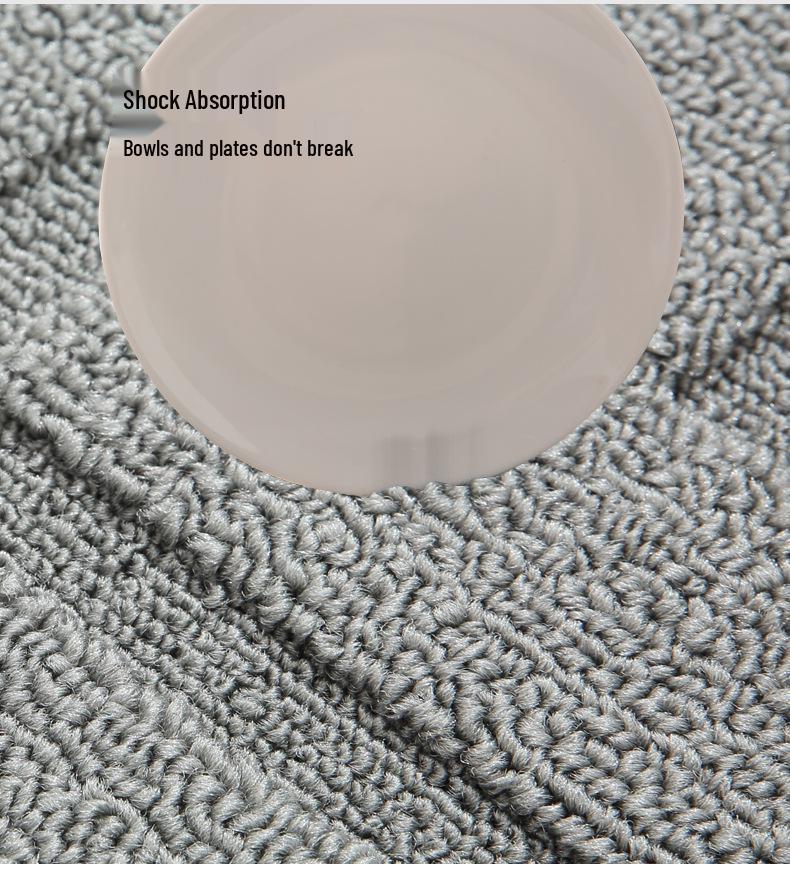 L-Shaped Waterproof & Oil-Proof Polypropylene Kitchen Mat - Non-Slip Hui Pattern