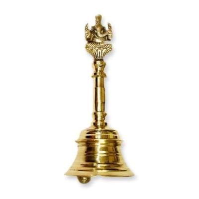 Sino de Pooja de Latão (4 polegadas_Ganesh, Dourado)