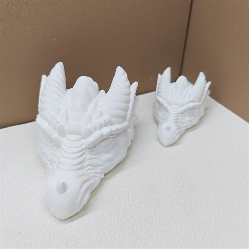 Dragon Head Silicone Candle Molds Epoxy Resin Silicone Molds for Candle Soap Plaster Decorations, Plaster Silicone Molds