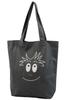 Friends Hill A4 Tote Bag, Moja Face, Black [WS-254-136]