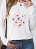 (Asian Size) letter trend cute 90s Casual Fashion Print T Shirt Tee Women Clothing autumn winter spring Top o-neck Graphic Long Sleeve T-shirts