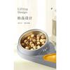 Automatic Non Overturn Stainless Steel Cat Food And Water Feeding Bowl For Pet Cats