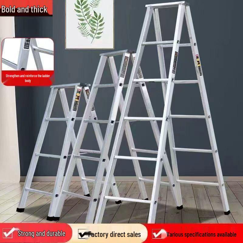 Multi-Functional A-Frame Folding Ladder: Carbon Steel, 4-5 Steps, Indoor Use