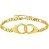 PROSTEEL Alla moda Design Manette/Testo Personalizzato Cavigliera da Donna, Cavigliera in Acciaio Inossidabile 316L, colore Argento/Oro/Nero,Basso